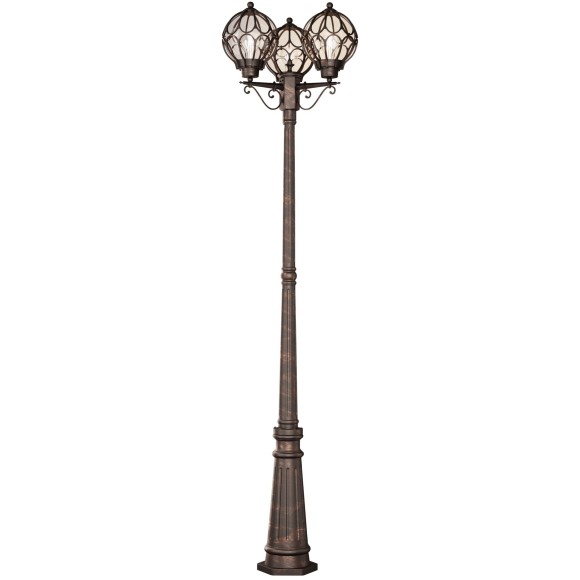 Уличный наземный светильник Maytoni O023FL-03G Via IP44 под лампы 3xE27 60W