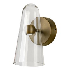 LSP-7456 Lussole MILAM Бра бронзовое с прозрачным стеклянным плафоном, LED 5 Вт, 4000 К, 450 Лм, IP20 LSP-7456 Lussole MILAM Бра бронзовое с прозрачным стеклянным плафоном, LED 5 Вт, 4000 К, 450 Лм, IP20