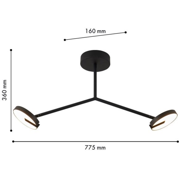 Потолочная люстра Paritet 4401-2C Потолочная люстра Paritet 4401-2C