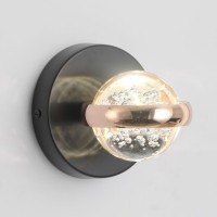 LSP-7511 Lussole LITTLEROCK Золотое бра со стеклянным плафоном, встроенный LED 3 Вт, 4000 К, 300 Лм, IP20