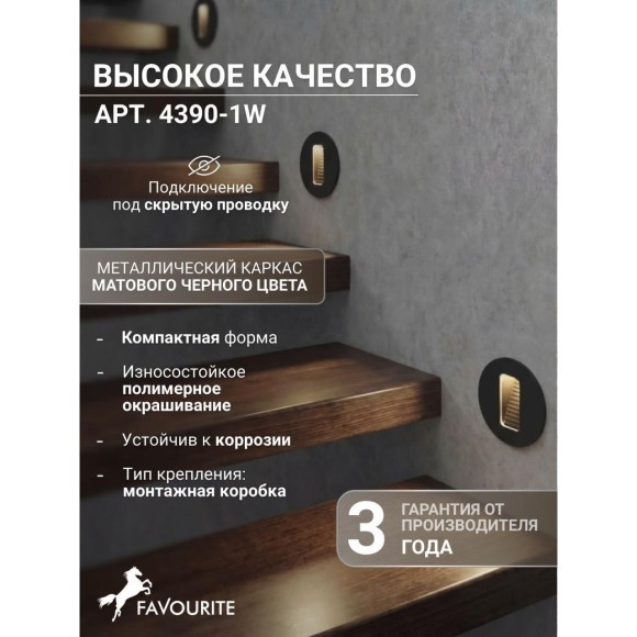 Встраиваемый светильник уличный Glimt 4390-1W