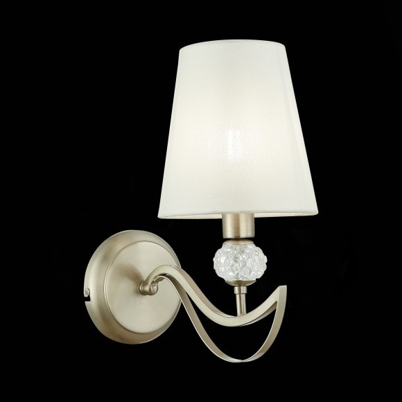 SLE111201-01 Светильник настенный Никель, прозрачный/Белый E14 1*40W BERGAMO SLE111201-01 Светильник настенный Никель, прозрачный/Белый E14 1*40W BERGAMO