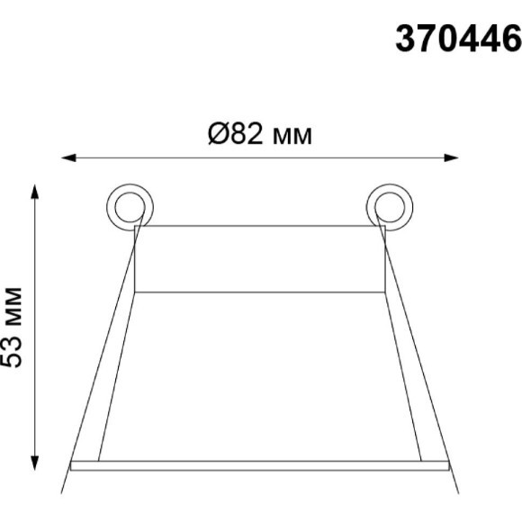 Встраиваемый светильник Novotech 370446 BUTT под лампу 1xGU10 50W