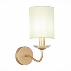 SLE108001-01 Светильник настенный Золотистый/Бежевый E14 1*40W RITA SLE108001-01 Светильник настенный Золотистый/Бежевый E14 1*40W RITA