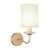 SLE108001-01 Светильник настенный Золотистый/Бежевый E14 1*40W RITA
