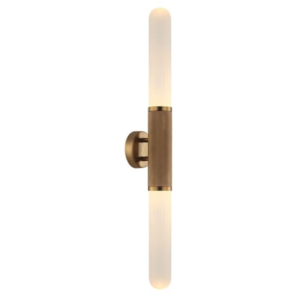 SY2848 Lussole BLOUNT Бра бронзовое с белыми стеклянными плафонами, 2 x E27, IP20