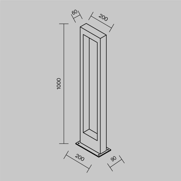 Уличный наземный светильник Maytoni O425FL-L10GF Bonn IP65 светодиодный LED 10W