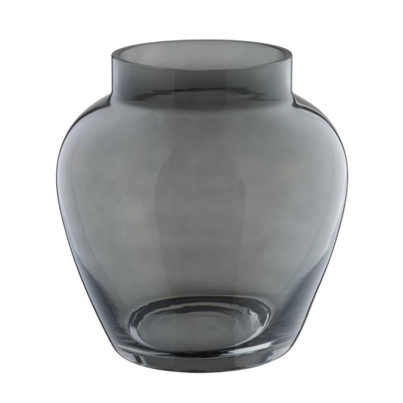 421207 ASINDRO Декоративная ваза, стекло, серый, H195, Ø180