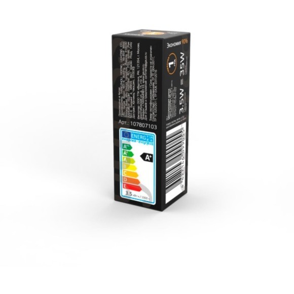 107807103 Лампа Gauss G4 AC220-240V 3.5W 240lm 3000K стекло LED 1/10/200