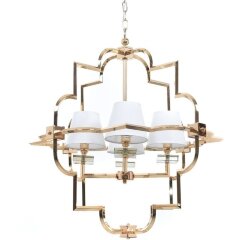 Подвесная люстра Baltimore LDP 8020-4 GD+WT Подвесная люстра Baltimore LDP 8020-4 GD+WT