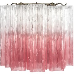 10580W Clear pink Loft It MURANO Настенный светильник на 3 лампы E14, до 40 Вт каждая, бронзовое металлическое основание, стеклянные плафоны с розовым градиентом, IP20, 220 В