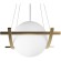 10424/250 LOFT IT SWING Подвесной светильник, бронзовое металлическое основание, белый стеклянный плафон, E27, 1 × 60 Вт