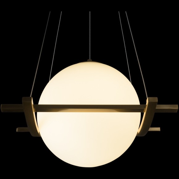 10424/250 LOFT IT SWING Подвесной светильник, бронзовое металлическое основание, белый стеклянный плафон, E27, 1 × 60 Вт