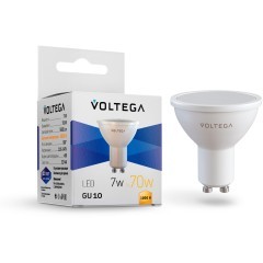 Светодиодная лампа Voltega Simple MR16 7W 3000K 110° GU10 7248 Светодиодная лампа Voltega Simple MR16 7W 3000K 110° GU10 7248