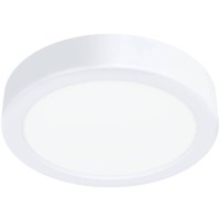 900582 Накладной светильник диммируемый FUEVA 5, 11W (LED), 3000K, Ø160, сталь, белый / пластик, белый