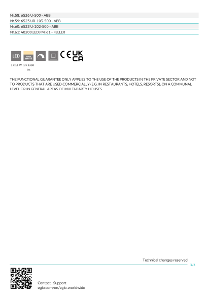 Белый накладной светильник EGLO FUEVA 5 900582, встроенный LED 11Вт, 3000К, CRI 80, 1350Лм, диммирование TRIAC/MOSFET, подключение 220В, корпус из белой стали, диаметр 160 мм, высота 28 мм