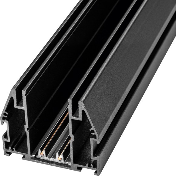 Шинопровод черный 2м для демпферных натяжных потолков TETA PRO 220V Lightstar 505197