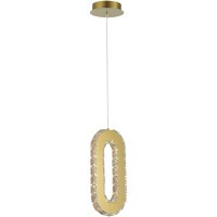 SL6506.203.01 Светильник подвесной ST-Luce Золотистый/Золотистый, Прозрачный LED 1*9W 3000K ALLUNGO