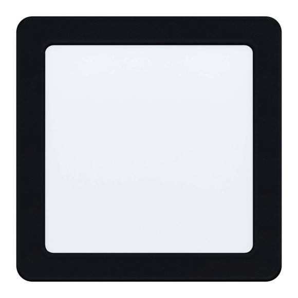 99188 Светодиодный встраиваемый светильник FUEVA 5, 10,5W (LED), 166х166, ET26, 1350lm, 4000K, сталь, черн