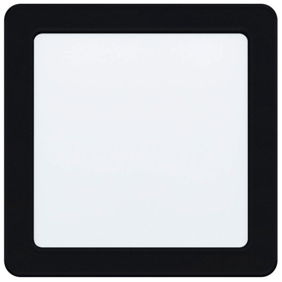 99188 Светодиодный встраиваемый светильник FUEVA 5, 10,5W (LED), 166х166, ET26, 1350lm, 4000K, сталь, черн
