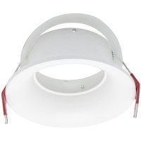 ST257.508.01 Св-к встр. Белый GU10 1*50W  IP65 D93xH53 220V Без ламп Встраиваемые светильники