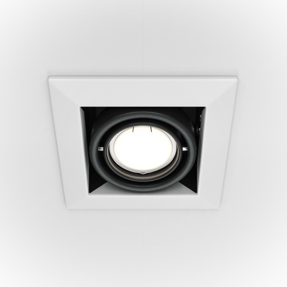 Встраиваемый светильник Maytoni DL008-2-01-W Metal Modern под лампу 1xGU10 50W Встраиваемый светильник Maytoni DL008-2-01-W Metal Modern под лампу 1xGU10 50W