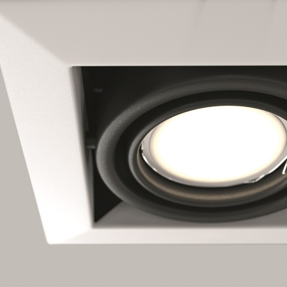 Встраиваемый светильник Maytoni DL008-2-01-W Metal Modern под лампу 1xGU10 50W Встраиваемый светильник Maytoni DL008-2-01-W Metal Modern под лампу 1xGU10 50W
