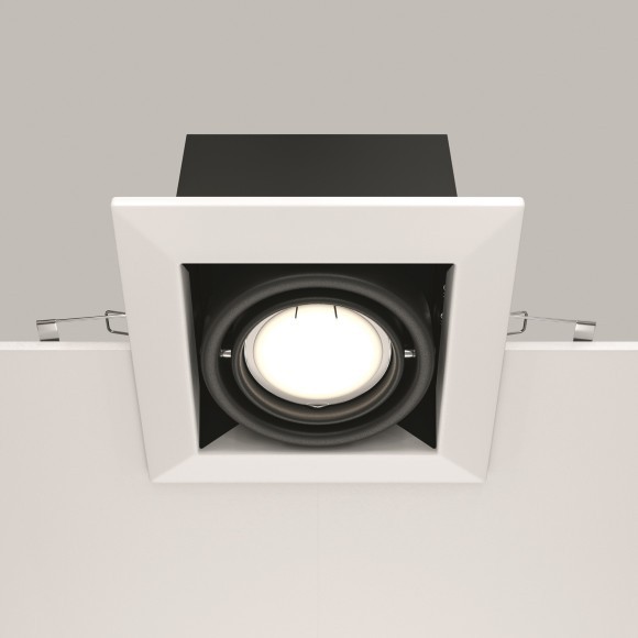 Встраиваемый светильник Maytoni DL008-2-01-W Metal Modern под лампу 1xGU10 50W Встраиваемый светильник Maytoni DL008-2-01-W Metal Modern под лампу 1xGU10 50W