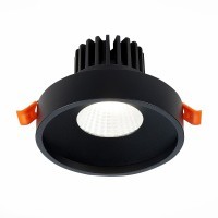ST751.438.10 Св-к встр. Черный LED 1*10W 3000K 750Lm Ra90 38° IP20 D100xH75 170-240V Встраиваемые светильники