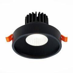 ST751.438.10 Св-к встр. Черный LED 1*10W 3000K 750Lm Ra90 38° IP20 D100xH75 170-240V Встраиваемые светильники ST751.438.10 Св-к встр. Черный LED 1*10W 3000K 750Lm Ra90 38° IP20 D100xH75 170-240V Встраиваемые светильники