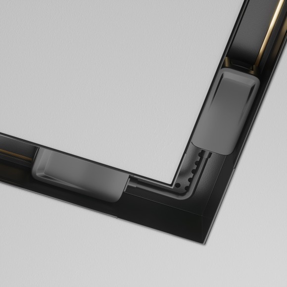 Коннектор угловой для встраиваемого в ГКЛ 12.5мм шинопровода Maytoni Radity TRA084CL-12B Коннектор угловой для встраиваемого в ГКЛ 12.5мм шинопровода Maytoni Radity TRA084CL-12B