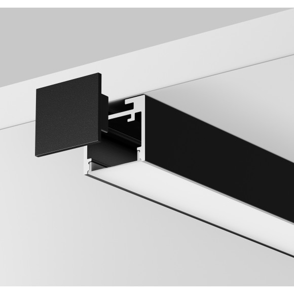 Комплект заглушек (для профиля 25×22) 2 шт., ALM-2522-B-EC 642066