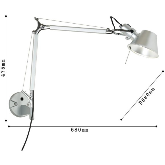 Настенный светильник на гибкой ножке Favourite 1870-1W Legend под лампу 1xE27 60W