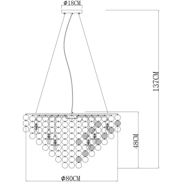 Подвесная люстра Arte Lamp PIPIRIMA A4100LM-12CC