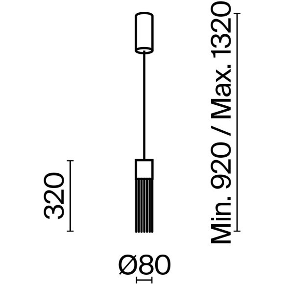Подвесной светильник Maytoni MOD190PL-L5G3K