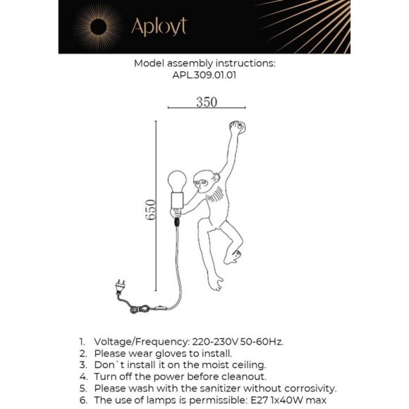 Светильник настенный (Бра) APL.309.01.01