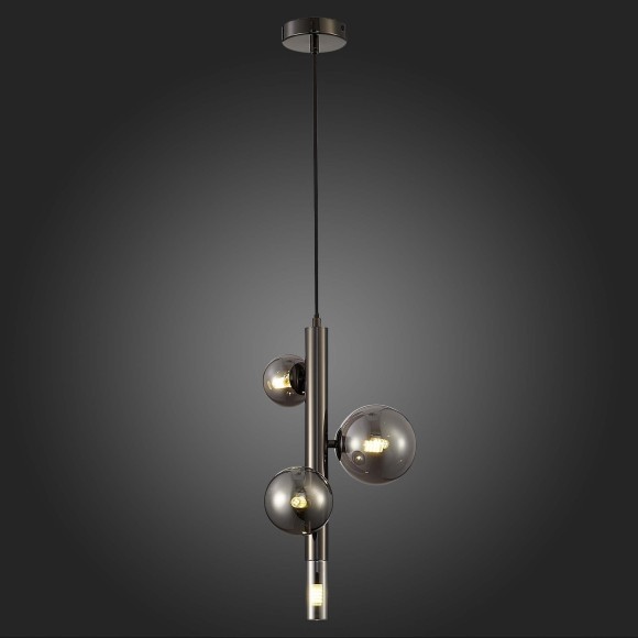 SL1509.403.04 Светильник подвесной ST-Luce Черный/Дымчатый G9 4*5W