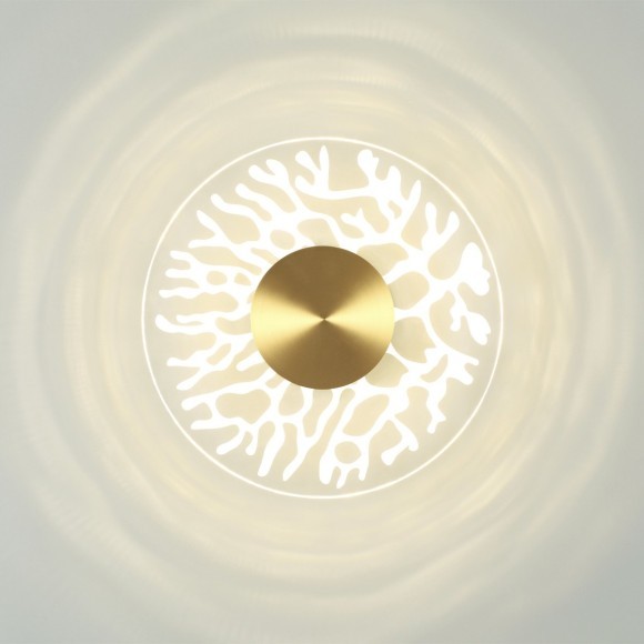 6627/9WL MIDCENT ODL24 античная бронза/металл/акрил Настенный светильник IP20 LED 9W 3000K 220V SOLARIS