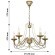 Подвесная люстра CHATEAU 2163-5P Подвесная люстра CHATEAU 2163-5P
