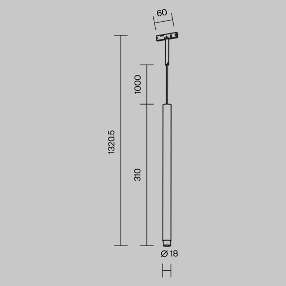 TR191-1-3W2.7K-M-B Ультратонкий трековый магнитный светодиодный светильник Maytoni Levity CRI90+ 2700К 100Лм 36° 3Вт