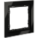 Рамка стеклянная VOLTUM S70 на 1 пост, (черный,стекло)