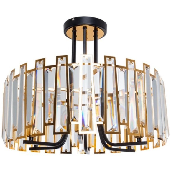 Люстра хрустальная Arte Lamp A1028PL-6BK Amber под лампы 6xE14 40W