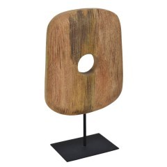 427055 HOKUTA Статуэтка декоративная дерево, сталь, натуральный, черный, L250, B100, H335 427055 HOKUTA Статуэтка декоративная дерево, сталь, натуральный, черный, L250, B100, H335