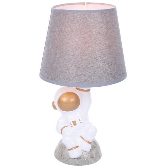 8208/1T MODERNI LN25 белый/серый, керамика/текстиль Настольная лампа Е27 1*60W 220V ATLAS