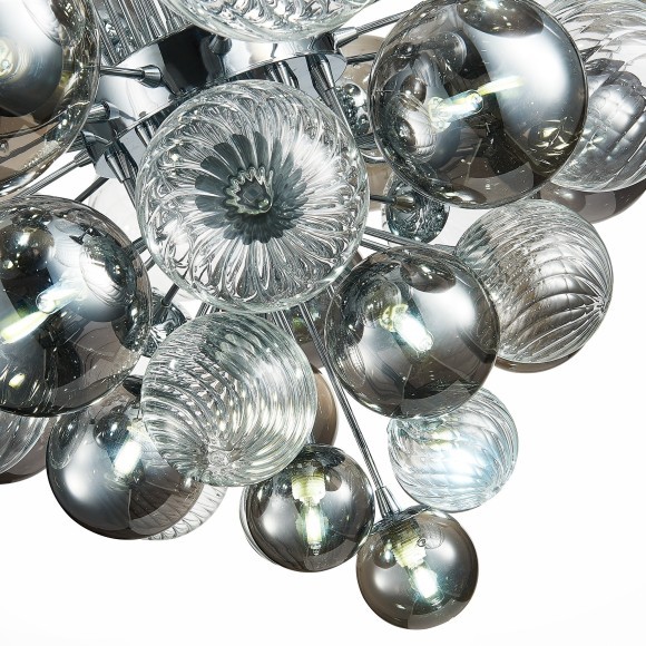 SL1124.103.29 Люстра подвесная ST-Luce Хром/Дымчатый, Прозрачный G9 29*5W 4000K VINETTO SL1124.103.29 Люстра подвесная ST-Luce Хром/Дымчатый, Прозрачный G9 29*5W 4000K VINETTO