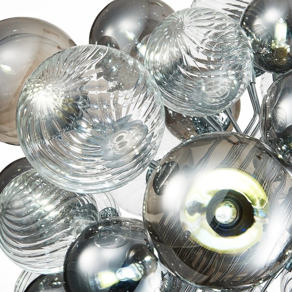 SL1124.103.29 Люстра подвесная ST-Luce Хром/Дымчатый, Прозрачный G9 29*5W 4000K VINETTO SL1124.103.29 Люстра подвесная ST-Luce Хром/Дымчатый, Прозрачный G9 29*5W 4000K VINETTO