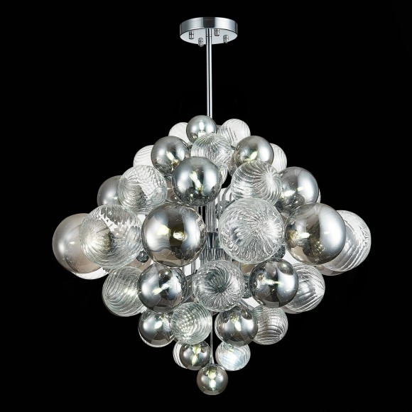 SL1124.103.29 Люстра подвесная ST-Luce Хром/Дымчатый, Прозрачный G9 29*5W 4000K VINETTO SL1124.103.29 Люстра подвесная ST-Luce Хром/Дымчатый, Прозрачный G9 29*5W 4000K VINETTO