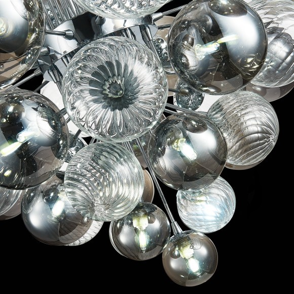 SL1124.103.29 Люстра подвесная ST-Luce Хром/Дымчатый, Прозрачный G9 29*5W 4000K VINETTO SL1124.103.29 Люстра подвесная ST-Luce Хром/Дымчатый, Прозрачный G9 29*5W 4000K VINETTO