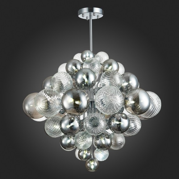 SL1124.103.29 Люстра подвесная ST-Luce Хром/Дымчатый, Прозрачный G9 29*5W 4000K VINETTO SL1124.103.29 Люстра подвесная ST-Luce Хром/Дымчатый, Прозрачный G9 29*5W 4000K VINETTO