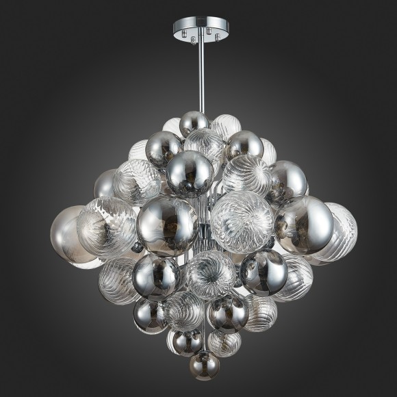 SL1124.103.29 Люстра подвесная ST-Luce Хром/Дымчатый, Прозрачный G9 29*5W 4000K VINETTO SL1124.103.29 Люстра подвесная ST-Luce Хром/Дымчатый, Прозрачный G9 29*5W 4000K VINETTO